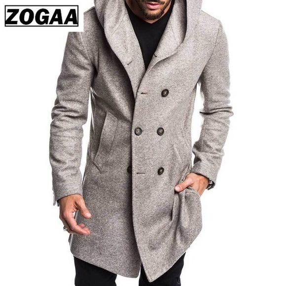 ZOGAA 2019 Mens Trench Coat