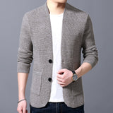 Men's thick knit cardigan