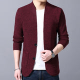 Men's thick knit cardigan