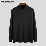 INCERUN Fashion Turtleneck Sweater