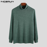 INCERUN Fashion Turtleneck Sweater