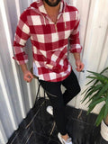 Men grid Black Shirt