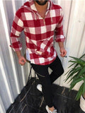 Men grid Black Shirt
