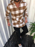 Men grid Black Shirt