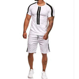 Casual stripe stitching hip-hop sports