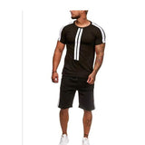 Casual stripe stitching hip-hop sports