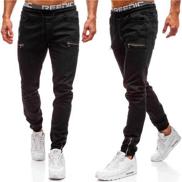 Mens Cool Designer Brand Black Jeans