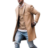 Business Casual Woolen Trench Coats