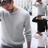 New Casual Solid O Neck Sweater