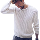 New Casual Solid O Neck Sweater