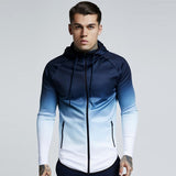 Mens 3d Hoodies Zipper Casual Tracksuit
