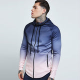 Mens 3d Hoodies Zipper Casual Tracksuit