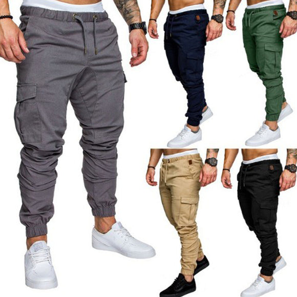 Casual Joggers Solid Color Pants