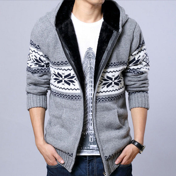 Brand Mens Fleece Sweatercoat