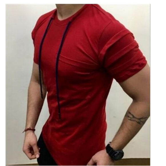 Short sleeve round collar t shirt